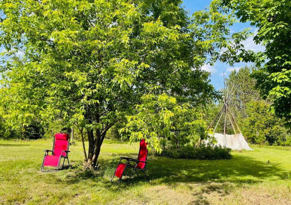 Chalets Nabu La Sacacomie - Riviere - Billard Saint-Alexis-des-Monts Extérieur photo